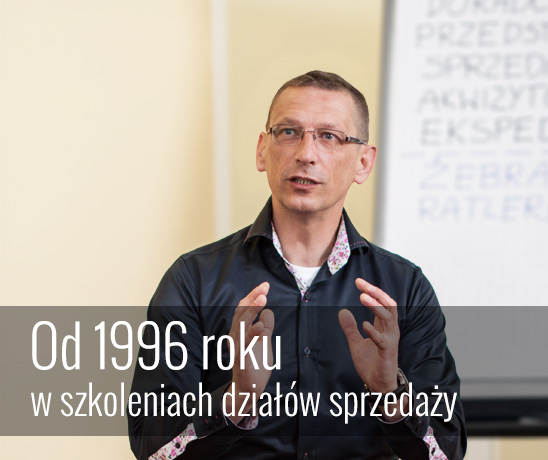 Od 1996 roku w szkoleniach działów sprzedaży